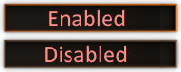Image containing the following states from top to bottom: enabled, disabled