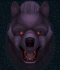 A model component displaying a werewolf model